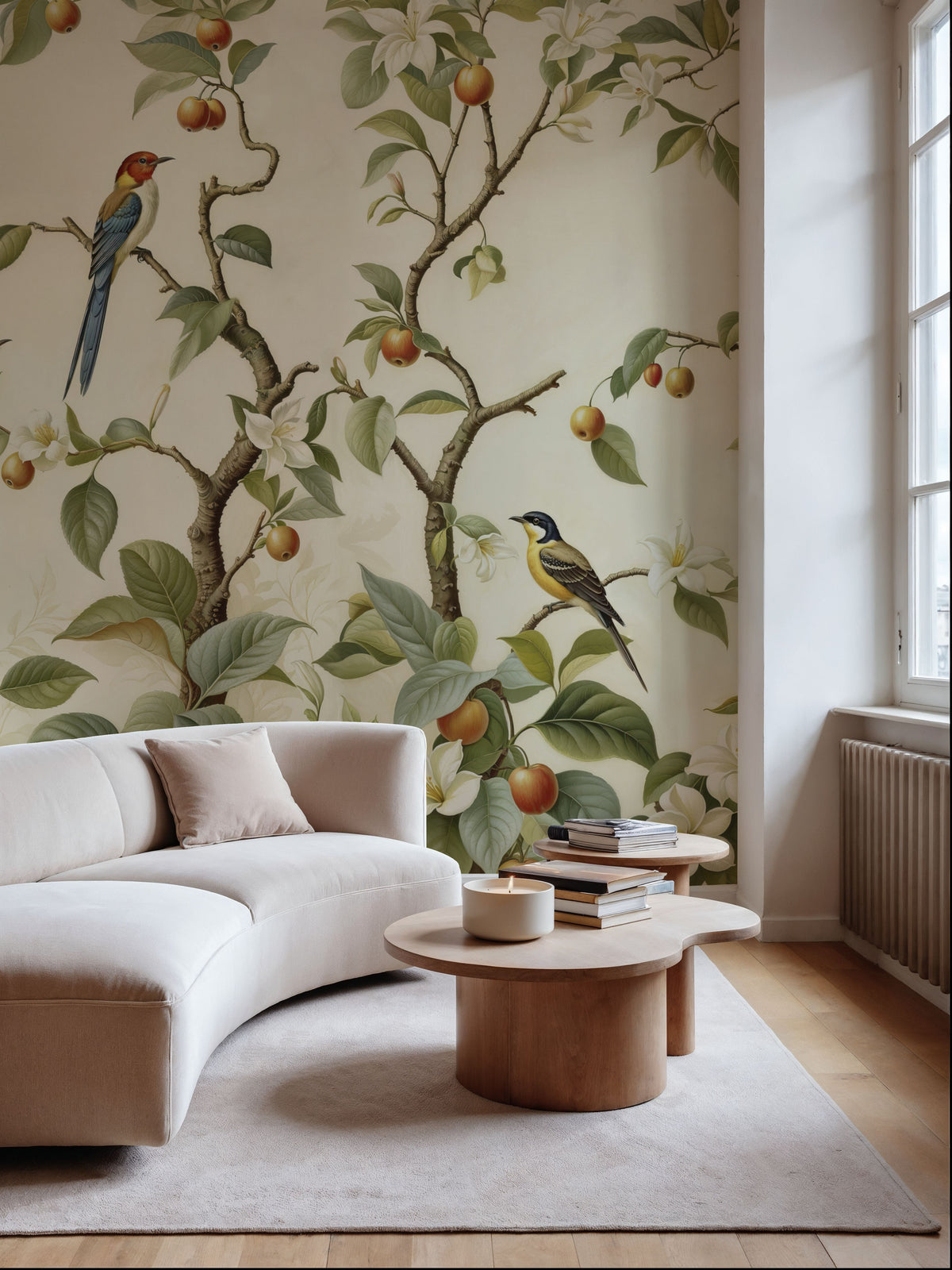 Bird Harmony, Butter Mural Wallpaper - room preview 04