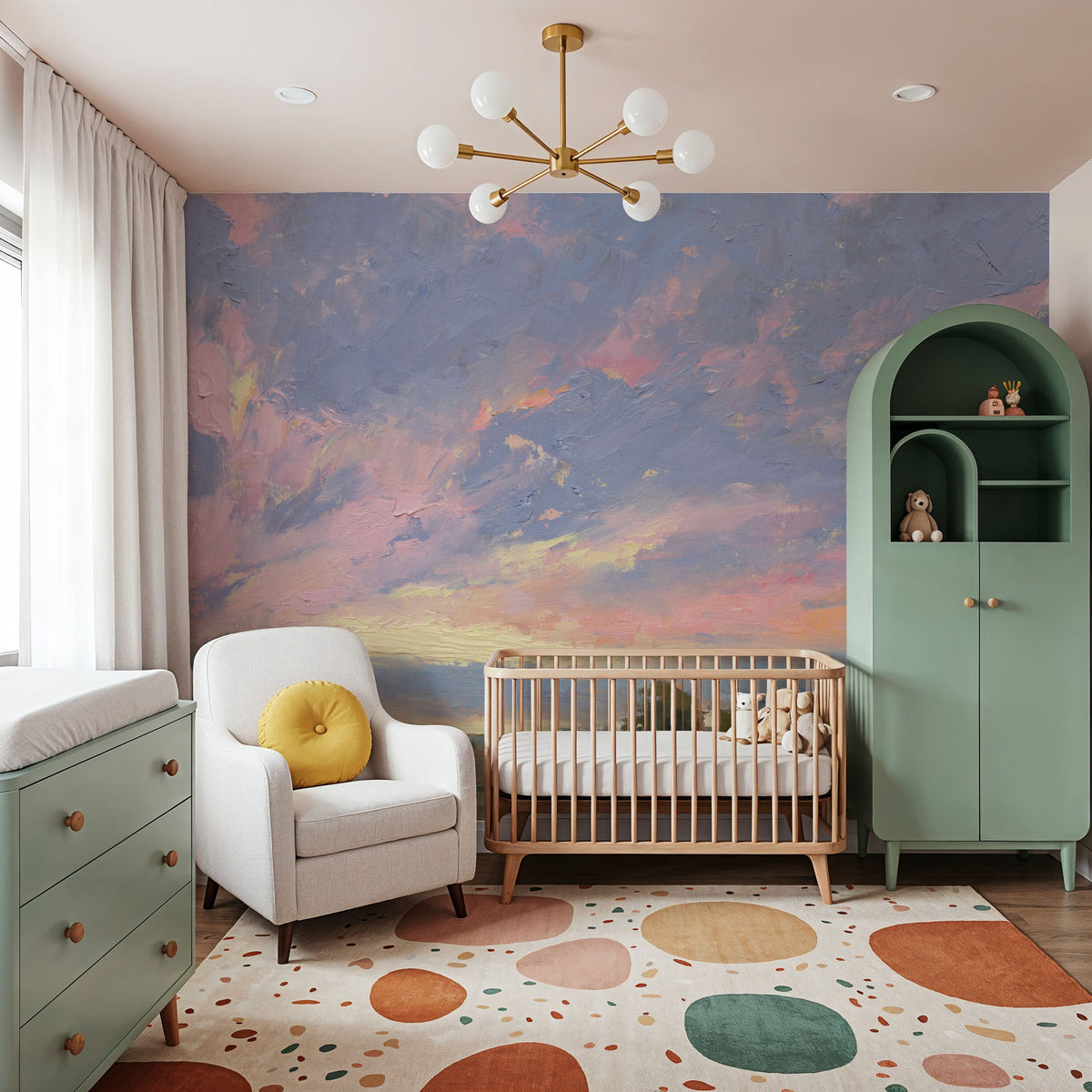 Skies Aglow Mural Wallpaper - room preview 04