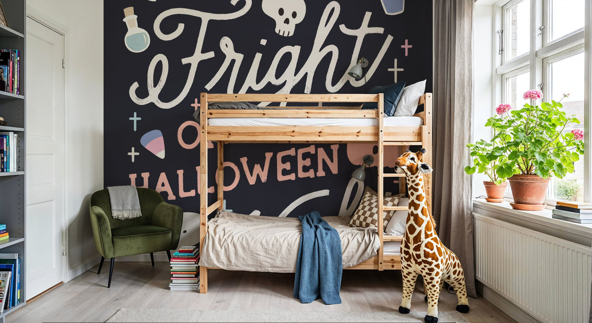 Trick or Treat VII Pastel Mural Wallpaper - room preview 04