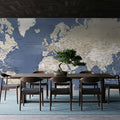 World Map Cities - Oisin Mural Wallpaper - room preview 04