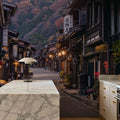Narai-juku Streets Mural Wallpaper - room preview 04