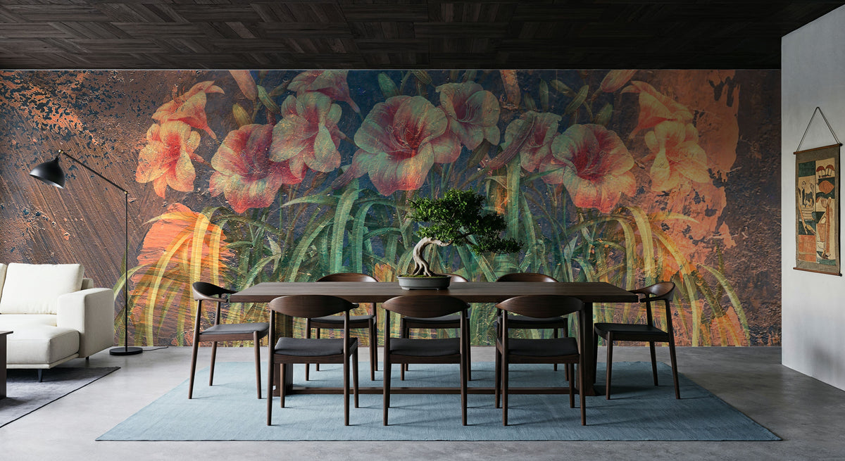 Fresco Blooms Mural Wallpaper - room preview 04