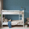 Floral Connection Denim Mural Wallpaper - room preview 04