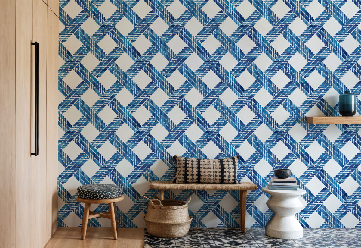 Seafood Shanty Blue I Mural Wallpaper - room preview 04