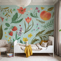 Spring Botanical Mural Wallpaper - room preview 04