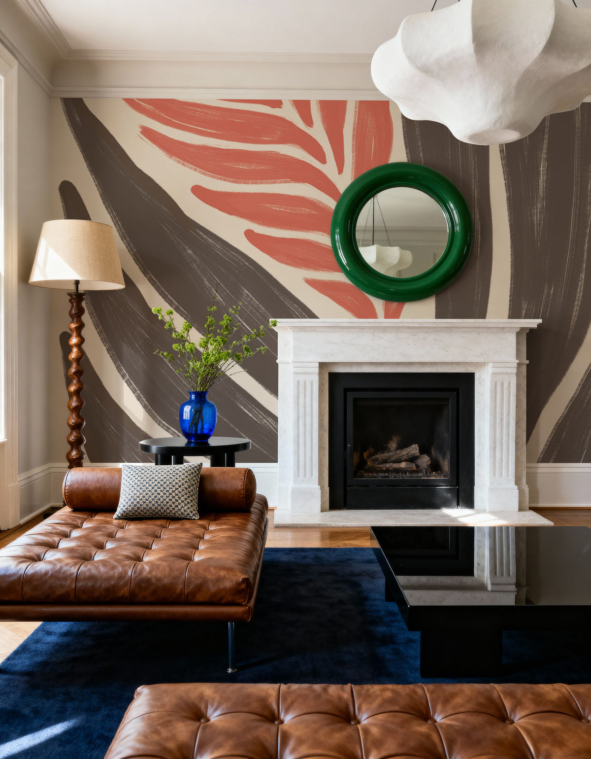 Simple Flowers II Mural Wallpaper - room preview 04