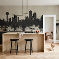 Knoxville Tennessee Skyline Concrete Mural Wallpaper - room preview 04