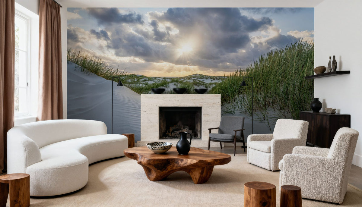 Hide and Seek Beach Mural Wallpaper - room preview 04