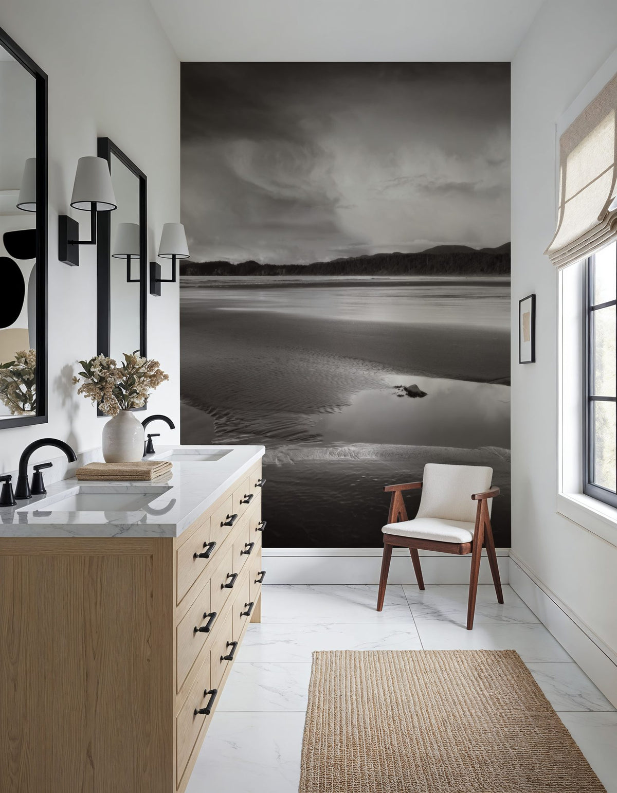 Clearing Storm on Washington Coast IV Mural Wallpaper - room preview 04