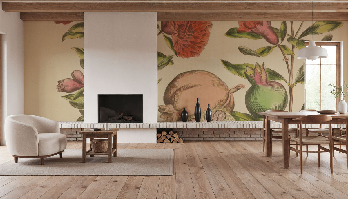 Herbal Botanical III Mural Wallpaper - room preview 04