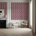 Verdant Plume, Chalky Rose Mural Wallpaper - room preview 04