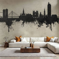 Nantes France Skyline Concrete Mural Wallpaper - room preview 04