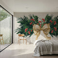 Evergreen Christmas I Mural Wallpaper - room preview 04