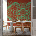 Scandi Flower Ceiling VI Mural Wallpaper - Red Tone - room preview 04