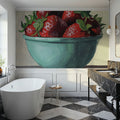 Country Kitchen Strawberries Mural Wallpaper - room preview 04