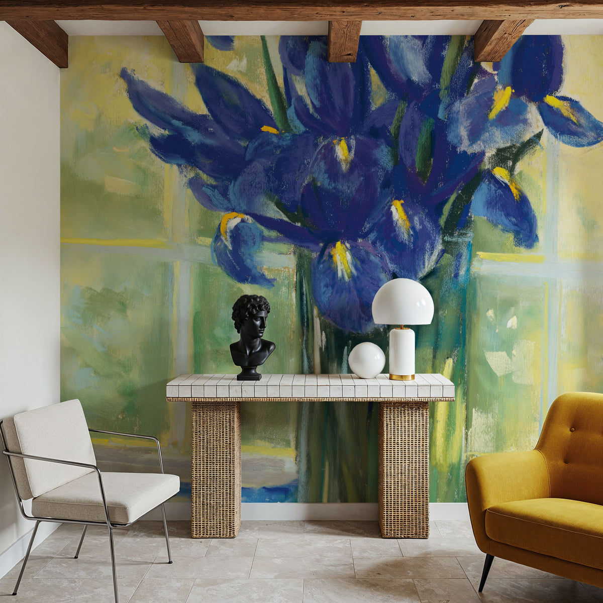 Windowsill Floral III Mural Wallpaper - room preview 04