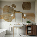 Metallic Texture Tall II Mural Wallpaper - room preview 04