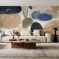 Leaves and Stones Mural Wallpaper - room preview 04