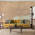 Map of Montreal Mural Wallpaper - room preview 04