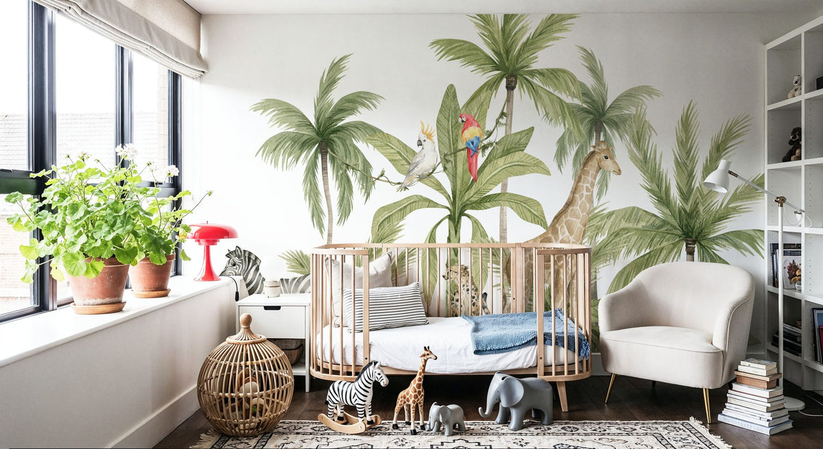 Palm Tree Hideaway Mural Wallpaper - room preview 04
