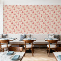 Flamingo Goals Coral Mural Wallpaper - room preview 04