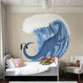 Surfing Brontosaurus Mural Wallpaper - room preview 04