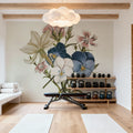 Pansy Party II Honeybloom Mural Wallpaper - room preview 04