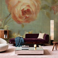Rose on Sage Mural Wallpaper - room preview 04