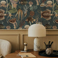 Deep Sea, Pigeon Blue Mural Wallpaper - room preview 04