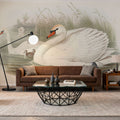 Swan Lake Mural Wallpaper - Light Tone - room preview 04