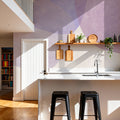 Embracing Shapes, Aura Indigo Mural Wallpaper - room preview 04