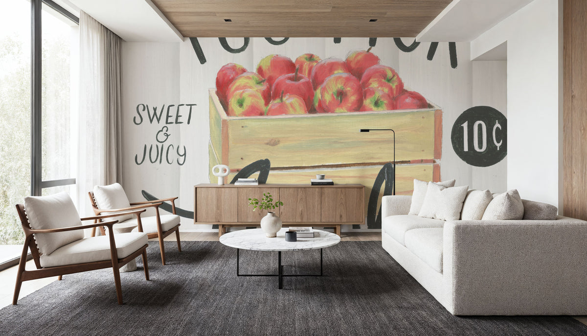 You Pick Apples Mural Wallpaper - room preview 04