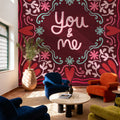 Love Sentiments You and Me Mural Wallpaper - room preview 04