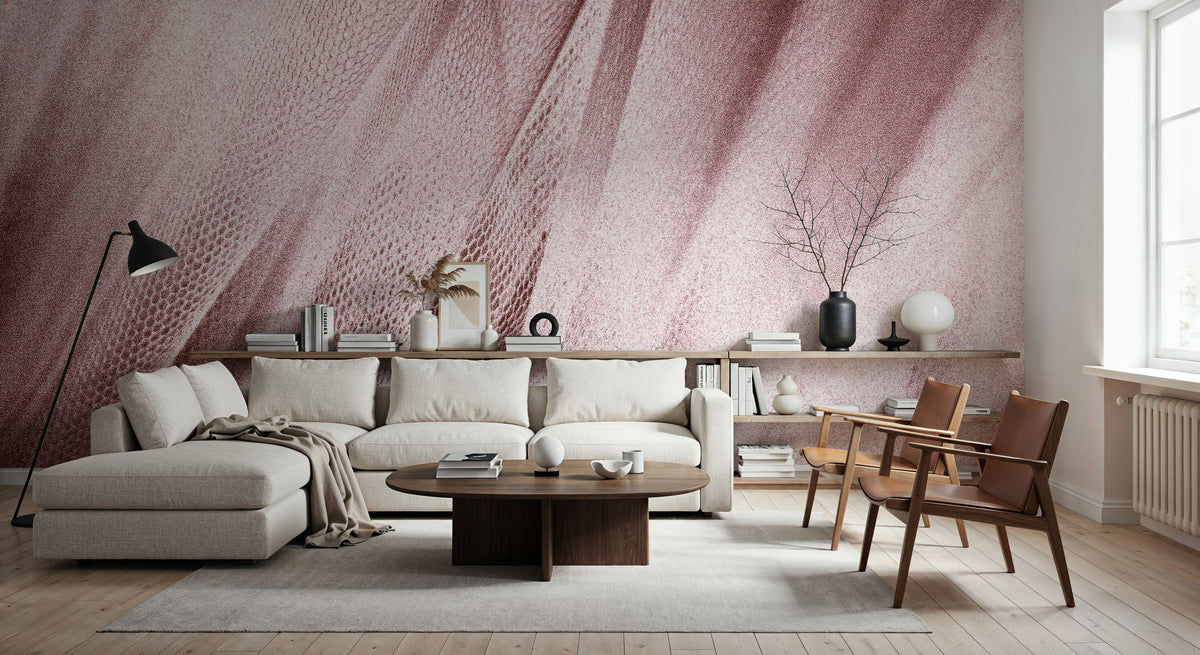 Coral Snow Serpent Mural Wallpaper - room preview 04