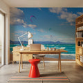 Kite Surfing Mural Wallpaper - room preview 04