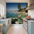 Mountain Lake Tranquility Mural Wallpaper - room preview 04
