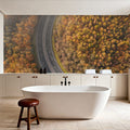 Autumn Canopy Road Mural Wallpaper - room preview 04