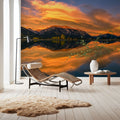 Grotto Mountain Mural Wallpaper - Red Tone - room preview 04