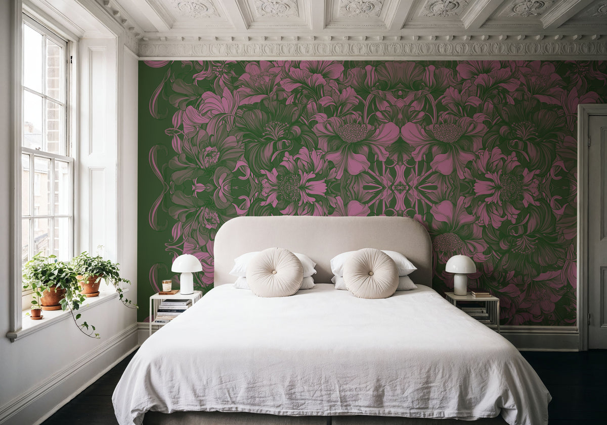 Scandi Flower Ceiling VI Mural Wallpaper - room preview 04