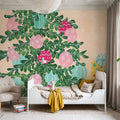 Happy Christmas Tree Mural Wallpaper - room preview 04