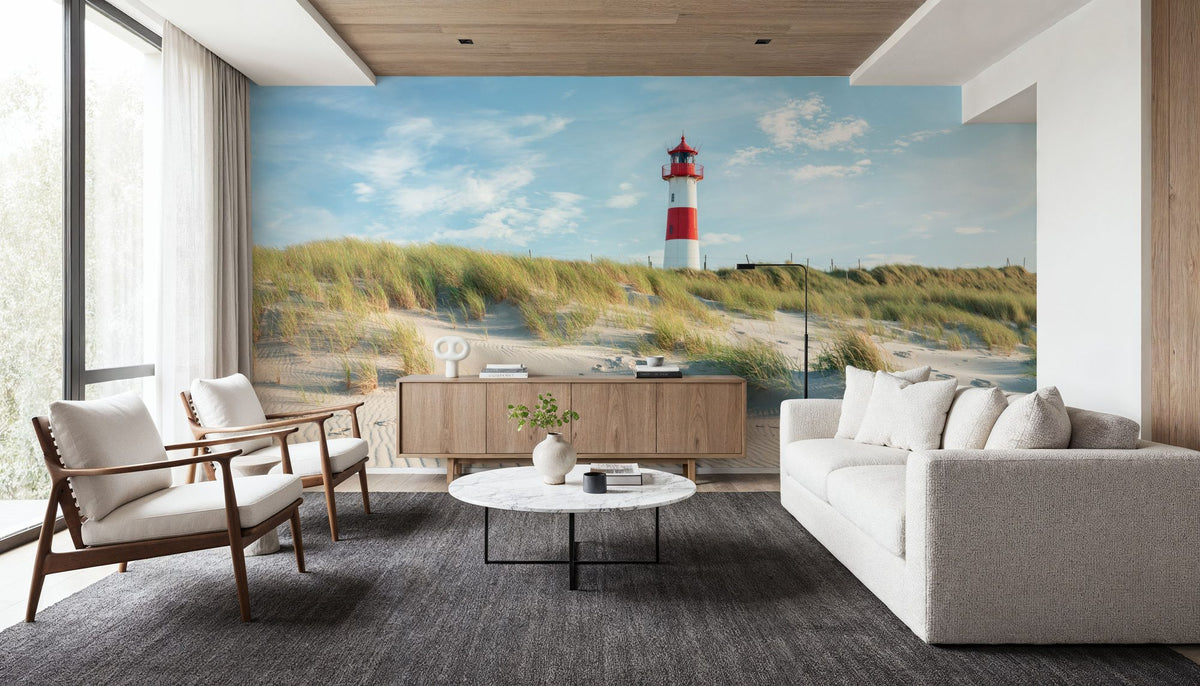 Lighthouse List-Ost on the Island of Sylt Mural Wallpaper - room preview 04