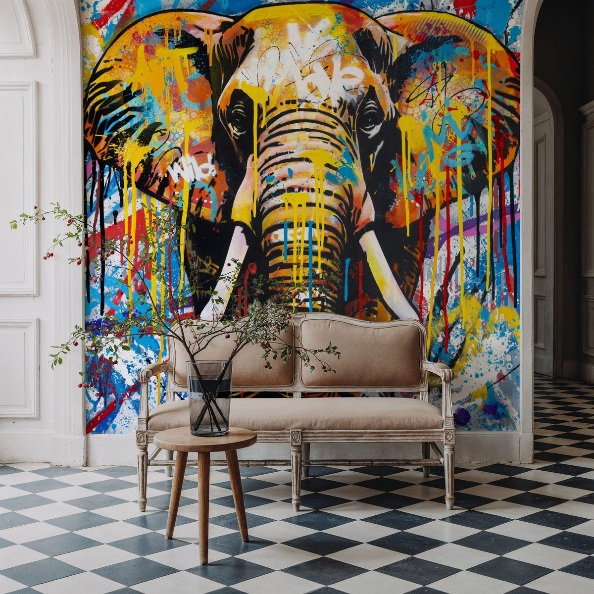 Street Safari Mural Wallpaper - room preview 04