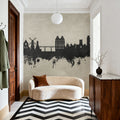 Scarborough England Skyline Concrete Mural Wallpaper - room preview 04