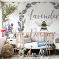 Fresh Lavender I Mural Wallpaper - room preview 04