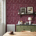 Samarkand Ferns, Rose Dust Mural Wallpaper - room preview 04
