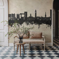 Ithaca New York Skyline Concrete Mural Wallpaper - room preview 04