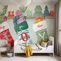 Home For the Holidays IV Mural Wallpaper - room preview 04