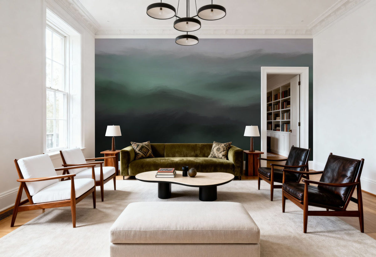 Beyond the Mountains, Moss Mural Wallpaper - room preview 04