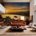 Emerald Sunrise Mural Wallpaper - room preview 04