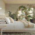 Greenhouse Orchids on Shiplap Mural Wallpaper - room preview 04